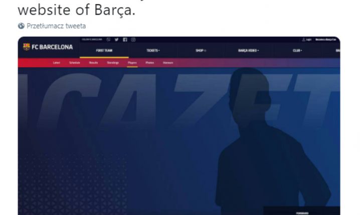 Lacazette pojawił się w zakładce ''first team'' na oficjalnej stronie Barcy?! WYJAŚNIAMY...